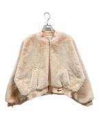 NIKEナイキ）の古着「NSW ファックス ファー ボンバー ジャケット/ナイキ/FB8693-838」｜ピンク