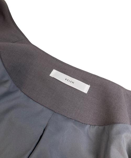 kelen（ケレン）kelen (ケレン) DESIGN NECK JACKET “LONICA” グレー サイズ:Sの古着・服飾アイテム