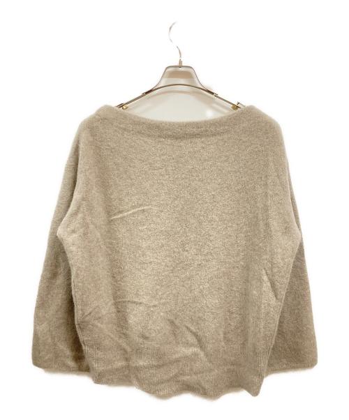 RIVE DROITE（リヴドロワ）RIVE DROITE (リヴドロワ) ヘアリーヤーンボートネックニット/リヴドロワ/RDZ10A2405A0002 ベージュ サイズ:Freeの古着・服飾アイテム