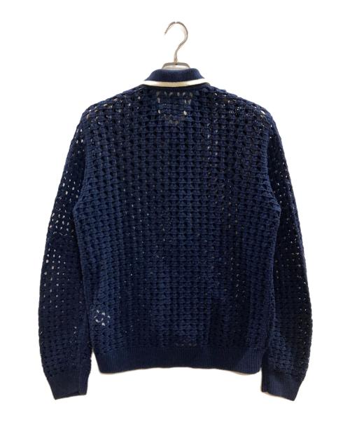 FUTURE ARCHIVE（フューチャー アーカイブ）FUTURE ARCHIVE (フューチャー アーカイブ) メッシュニットカーディガン ネイビー サイズ:Mの古着・服飾アイテム