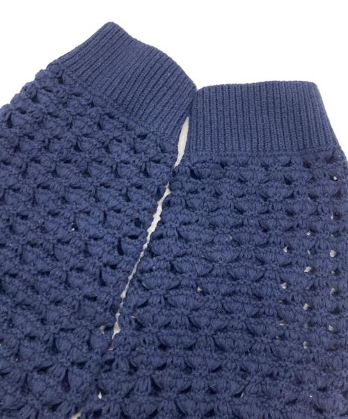 FUTURE ARCHIVE（フューチャー アーカイブ）FUTURE ARCHIVE (フューチャー アーカイブ) メッシュニットカーディガン ネイビー サイズ:Mの古着・服飾アイテム