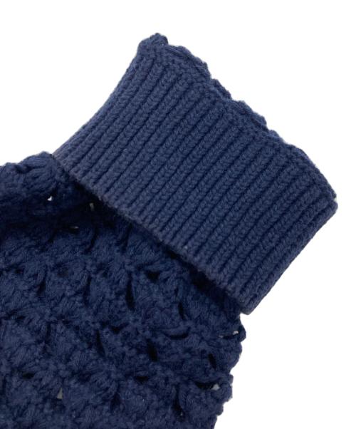 FUTURE ARCHIVE（フューチャー アーカイブ）FUTURE ARCHIVE (フューチャー アーカイブ) メッシュニットカーディガン ネイビー サイズ:Mの古着・服飾アイテム