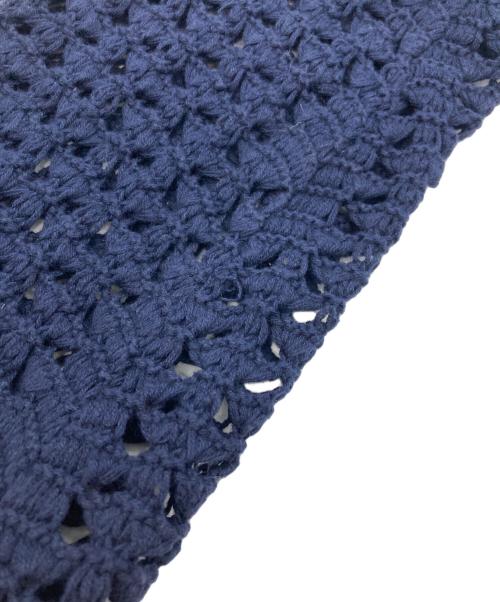 FUTURE ARCHIVE（フューチャー アーカイブ）FUTURE ARCHIVE (フューチャー アーカイブ) メッシュニットカーディガン ネイビー サイズ:Mの古着・服飾アイテム