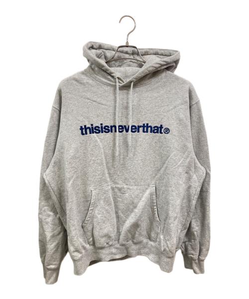 thisisneverthat（ディスイズネバーザット）thisisneverthat (ディスイズネバーザット) プルオーバーパーカー/ディスイズネバーザット/TN220TSWHO01 グレー サイズ:Ｌの古着・服飾アイテム