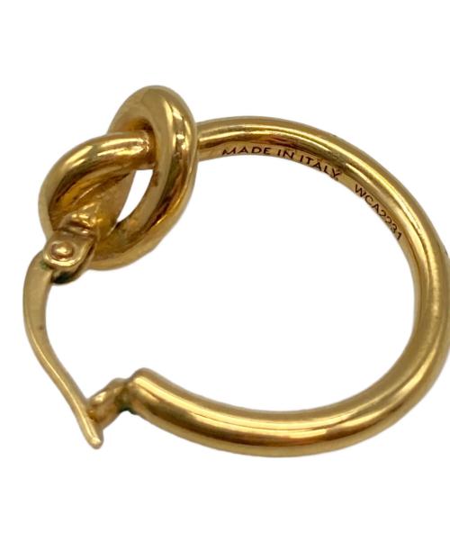 CELINE（セリーヌ）CELINE (セリーヌ) ノットスモールフープピアス/セリーヌ/2Pセット  ゴールドの古着・服飾アイテム