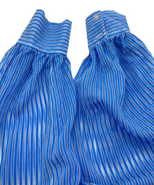 anuans（アニュアンス）anuans (アニュアンス) シアーストライプジャガードワンピース/アニュアンス/1524130055-0 ブルー サイズ:Sの古着・服飾アイテム