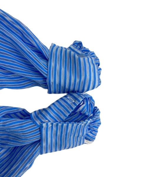 anuans（アニュアンス）anuans (アニュアンス) シアーストライプジャガードワンピース/アニュアンス/1524130055-0 ブルー サイズ:Sの古着・服飾アイテム