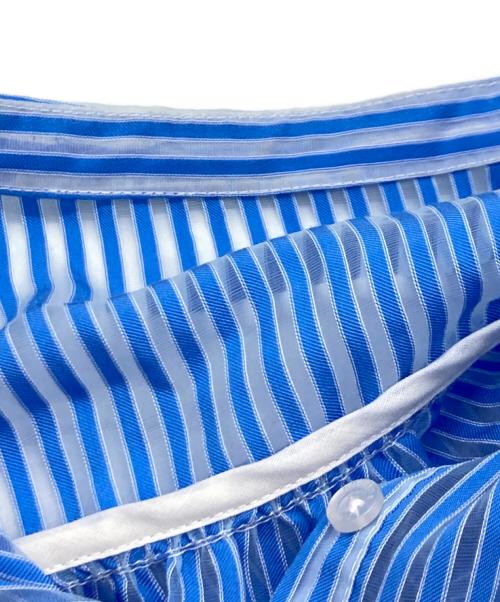 anuans（アニュアンス）anuans (アニュアンス) シアーストライプジャガードワンピース/アニュアンス/1524130055-0 ブルー サイズ:Sの古着・服飾アイテム