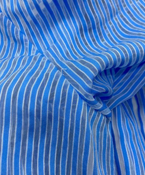 anuans（アニュアンス）anuans (アニュアンス) シアーストライプジャガードワンピース/アニュアンス/1524130055-0 ブルー サイズ:Sの古着・服飾アイテム