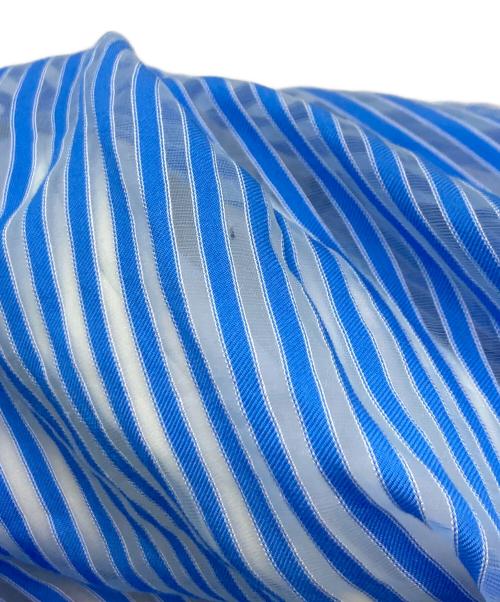 anuans（アニュアンス）anuans (アニュアンス) シアーストライプジャガードワンピース/アニュアンス/1524130055-0 ブルー サイズ:Sの古着・服飾アイテム