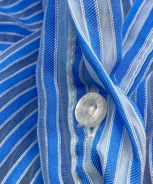 anuans（アニュアンス）anuans (アニュアンス) シアーストライプジャガードワンピース/アニュアンス/1524130055-0 ブルー サイズ:Sの古着・服飾アイテム