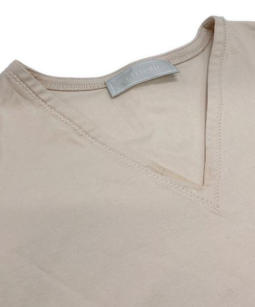 CELFORD（セルフォード）CELFORD (セルフォード) シアーパワショルカットソー ベージュ サイズ:36の古着・服飾アイテム