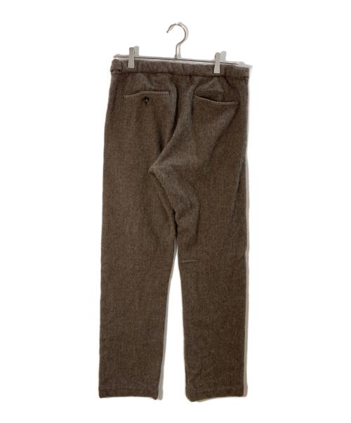 COMME des GARCONS HOMME PLUS（コムデギャルソンオムプリュス）COMME des GARCONS HOMME PLUS (コムデギャルソンオムプリュス) ヘリンボーンスラックス ブラウン サイズ:Mの古着・服飾アイテム