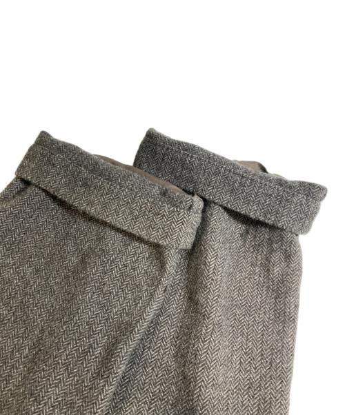 COMME des GARCONS HOMME PLUS（コムデギャルソンオムプリュス）COMME des GARCONS HOMME PLUS (コムデギャルソンオムプリュス) ヘリンボーンスラックス ブラウン サイズ:Mの古着・服飾アイテム