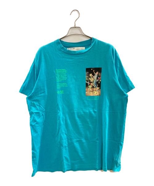OFFWHITE（オフホワイト）OFFWHITE (オフホワイト) pascal painting over tee/オフホワイト/OMAA038R20185014/20SS ブルー サイズ:Sの古着・服飾アイテム