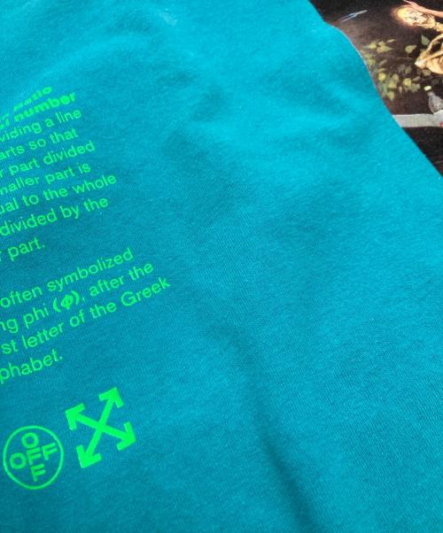 OFFWHITE（オフホワイト）OFFWHITE (オフホワイト) pascal painting over tee/オフホワイト/OMAA038R20185014/20SS ブルー サイズ:Sの古着・服飾アイテム