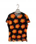 Vivienne Westwood oceanヴィヴィアンウエストウッドオーシャン）の古着「プリントTシャツ/ヴィヴィアンウエストウッドオーシャン」｜ブラック×オレンジ