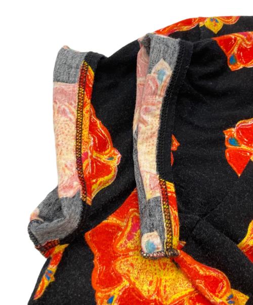 Vivienne Westwood ocean（ヴィヴィアンウエストウッドオーシャン）Vivienne Westwood ocean (ヴィヴィアンウエストウッドオーシャン) プリントTシャツ/ヴィヴィアンウエストウッドオーシャン ブラック×オレンジ サイズ:表記なしの古着・服飾アイテム