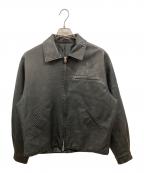 JUN REDジュン レッド）の古着「ダブルZIPシンセティックレザーブルゾン/ジュン レッド/ANL-75000-A」｜ブラック