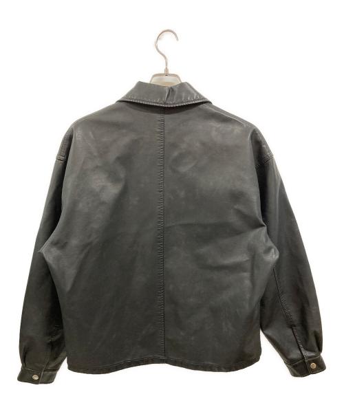 JUN RED（ジュン レッド）JUN RED (ジュン レッド) ダブルZIPシンセティックレザーブルゾン/ジュン レッド/ANL-75000-A ブラック サイズ:Sの古着・服飾アイテム