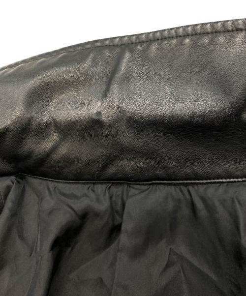 JUN RED（ジュン レッド）JUN RED (ジュン レッド) ダブルZIPシンセティックレザーブルゾン/ジュン レッド/ANL-75000-A ブラック サイズ:Sの古着・服飾アイテム