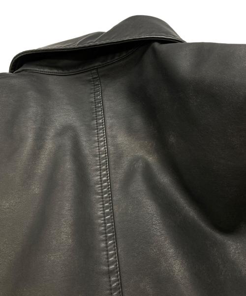 JUN RED（ジュン レッド）JUN RED (ジュン レッド) ダブルZIPシンセティックレザーブルゾン/ジュン レッド/ANL-75000-A ブラック サイズ:Sの古着・服飾アイテム