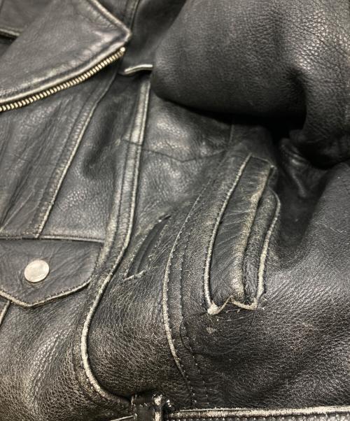 GUESS JEANS（ゲス ジーンズ）GUESS JEANS (ゲス ジーンズ) 90’Sレザーライダースジャケット/ゲス ジーンズ ブラック サイズ:ｍの古着・服飾アイテム