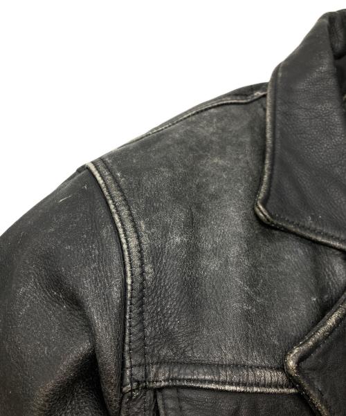 GUESS JEANS（ゲス ジーンズ）GUESS JEANS (ゲス ジーンズ) 90’Sレザーライダースジャケット/ゲス ジーンズ ブラック サイズ:ｍの古着・服飾アイテム