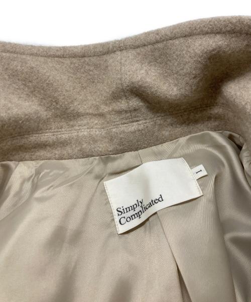 SIMPLY COMPLICATED（シンプリーコンプリケイティド）SIMPLY COMPLICATED (シンプリーコンプリケイティド) ガウンコート/SC23AW-SCCT/シンプリーコンプリケイティド ベージュ サイズ:Ｍの古着・服飾アイテム