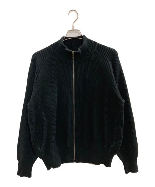 crepuscule（クレプスキュール）crepuscule (クレプスキュール) ドライバーズニット/クレプスキュール/2203-037 ブラック サイズ:Freeの古着・服飾アイテム