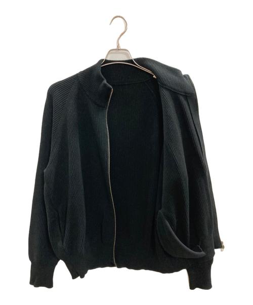 crepuscule（クレプスキュール）crepuscule (クレプスキュール) ドライバーズニット/クレプスキュール/2203-037 ブラック サイズ:Freeの古着・服飾アイテム