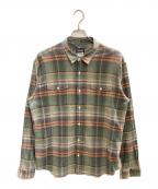 Patagoniaパタゴニア）の古着「チェックシャツ/パタゴニア/53832SP15」｜グリーン×オレンジ