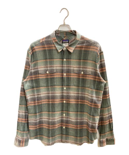 Patagonia（パタゴニア）Patagonia (パタゴニア) チェックシャツ/パタゴニア/53832SP15 グリーン×オレンジ サイズ:Ｌの古着・服飾アイテム
