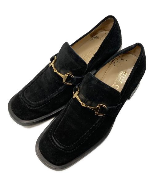 GUCCI（グッチ）GUCCI (グッチ) レザーシューズ ブラック サイズ:34 1/2の古着・服飾アイテム