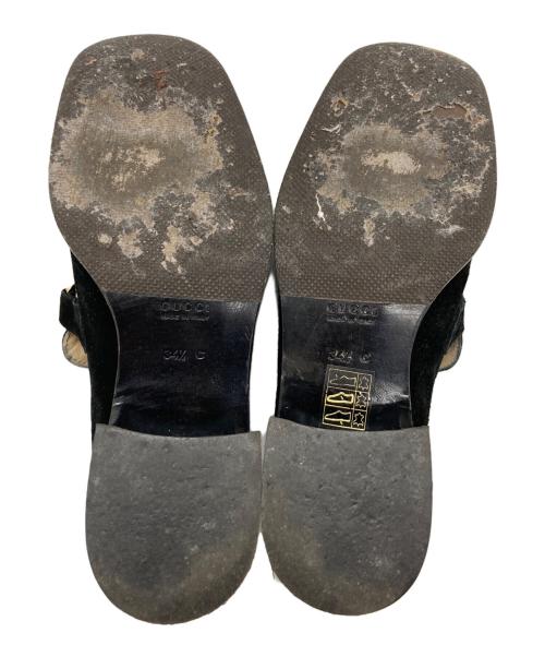 GUCCI（グッチ）GUCCI (グッチ) レザーシューズ ブラック サイズ:34 1/2の古着・服飾アイテム