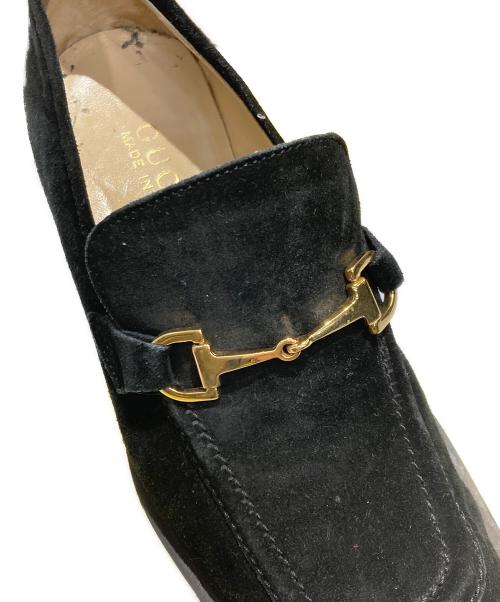 GUCCI（グッチ）GUCCI (グッチ) レザーシューズ ブラック サイズ:34 1/2の古着・服飾アイテム