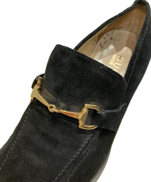 GUCCI（グッチ）GUCCI (グッチ) レザーシューズ ブラック サイズ:34 1/2の古着・服飾アイテム