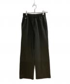 DRESSTERIORドレステリア）の古着「センターシームワイドスウェットパンツ」｜ブラウン