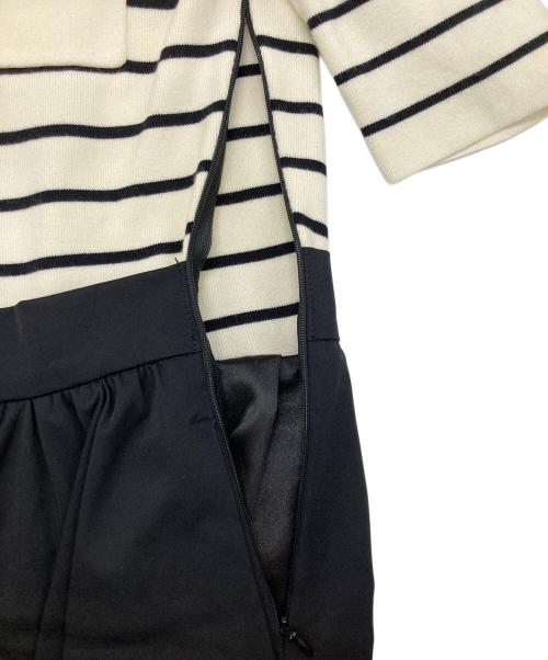 anuans（アニュアンス）anuans (アニュアンス) 切替ワンピース ホワイト×ブラック サイズ:Sの古着・服飾アイテム