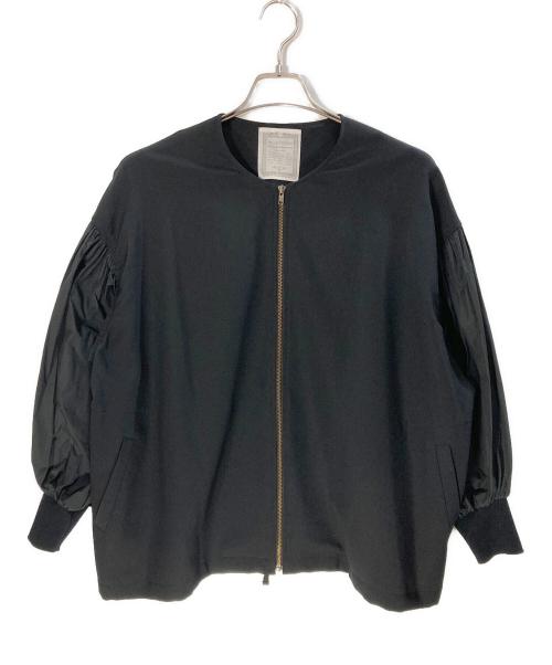 BEARDSLEY（ビアズリー）BEARDSLEY (ビアズリー) 切替ブルゾン ブラック サイズ:Fの古着・服飾アイテム