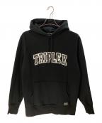 GOD SELECTION XXXゴッドセレクショントリプルエックス）の古着「TRIPLEXプルオーバーパーカー/ゴッドセレクショントリプルエックス」｜ブラック