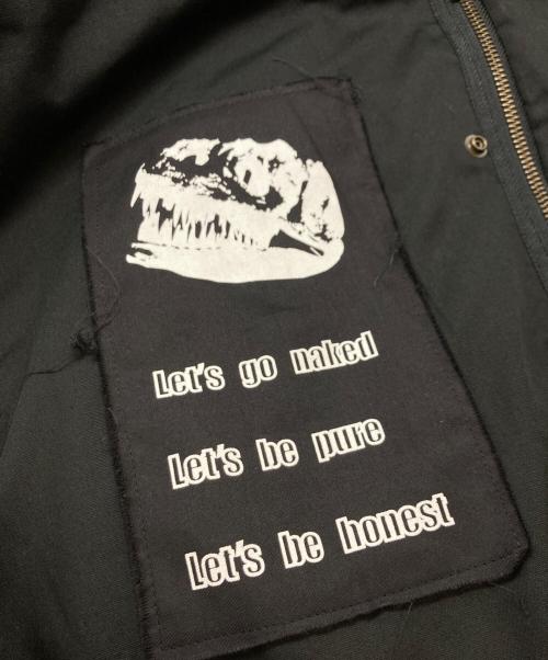 UNFINISHED（アンフィニシュト）UNFINISHED (アンフィニシュト) LEADER (リーダー) フーデッドジャケット/アンフィニシュト/リーダー ブラック×レッド サイズ:Freeの古着・服飾アイテム