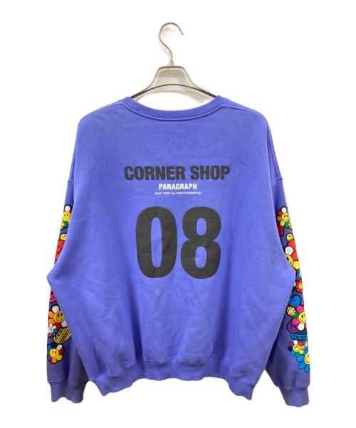 paragraph（パラグラフ）Paragraph (パラグラフ) 裏起毛スウェット/パラグラフ パープル サイズ:Lの古着・服飾アイテム