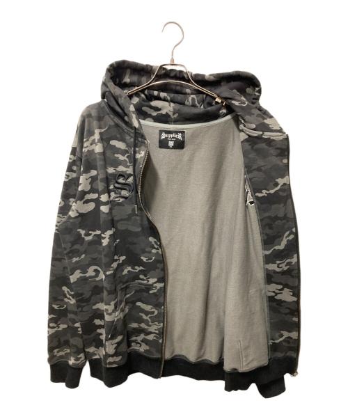 SUPPLIER（サプライヤー）SUPPLIER (サプライヤー) ジップパーカー/サプライヤー ブラック サイズ:XXLの古着・服飾アイテム