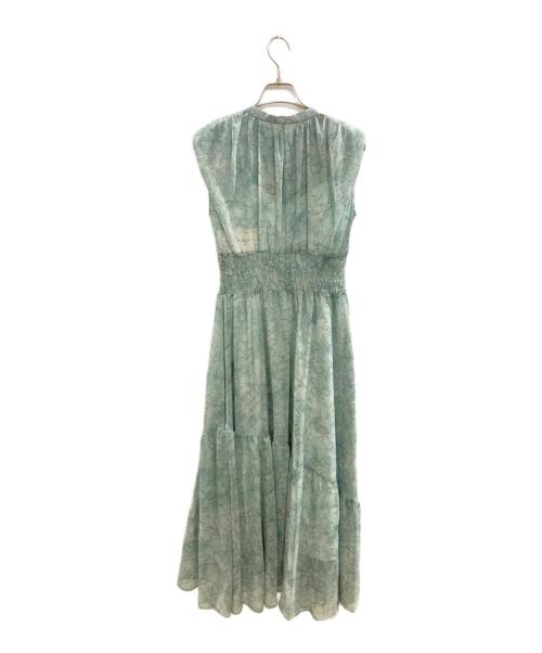 FRAY ID（フレイ アイディー）FRAY ID (フレイ アイディー) ラインアートシャーリングワンピース/フレイ アイディー/FWFO242062 ブルー サイズ:Sの古着・服飾アイテム