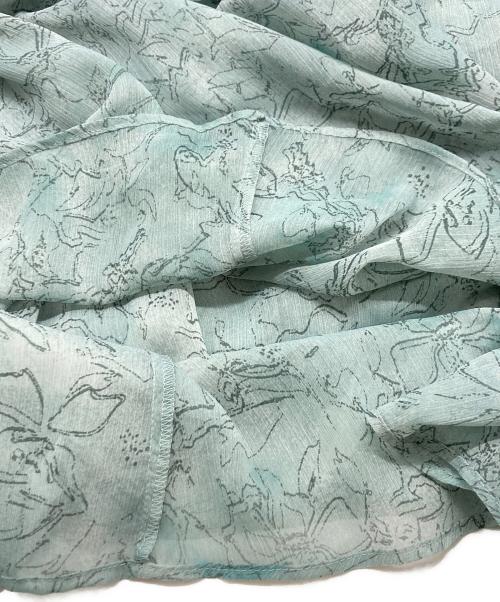 FRAY ID（フレイ アイディー）FRAY ID (フレイ アイディー) ラインアートシャーリングワンピース/フレイ アイディー/FWFO242062 ブルー サイズ:Sの古着・服飾アイテム