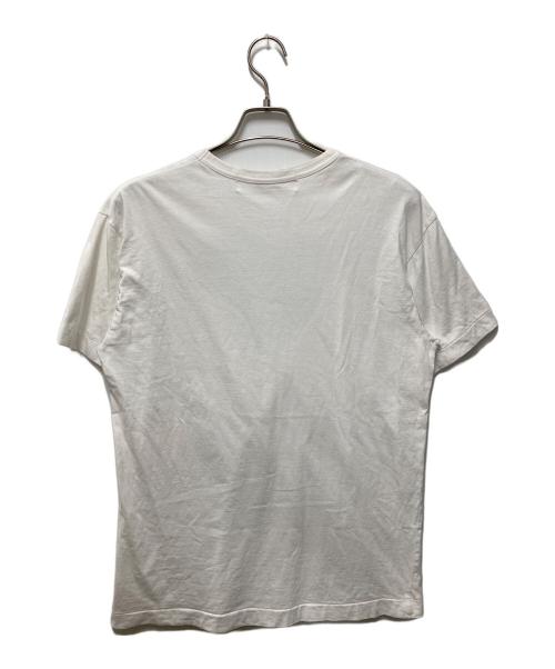 PLAY COMME des GARCONS（プレイコムデギャルソン）PLAY COMME des GARCONS (プレイ コムデギャルソン) プリントTシャツ/プレイ コムデギャルソン/AZ-T106/AD2021/4 ホワイト×ブルー サイズ:XLの古着・服飾アイテム