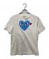 PLAY COMME des GARCONS（プレイ コムデギャルソン）の古着「プリントTシャツ/プレイ コムデギャルソン/AZ-T106/AD2021/4」｜ホワイト×ブルー