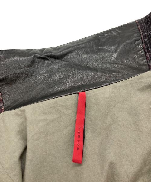 YANTOR（ヤントル）YANTOR (ヤントル) Raisley Jacquard Wool Fall Jacket/ヤントル/Y194CO03/19AW パープル サイズ:Ｍの古着・服飾アイテム