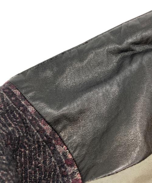 YANTOR（ヤントル）YANTOR (ヤントル) Raisley Jacquard Wool Fall Jacket/ヤントル/Y194CO03/19AW パープル サイズ:Ｍの古着・服飾アイテム